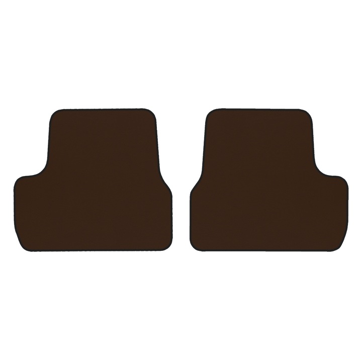 Auto Covorase podea - spate, F-CORE, pentru CITROEN DS3 04.10-12.16, Hatchback, Maro