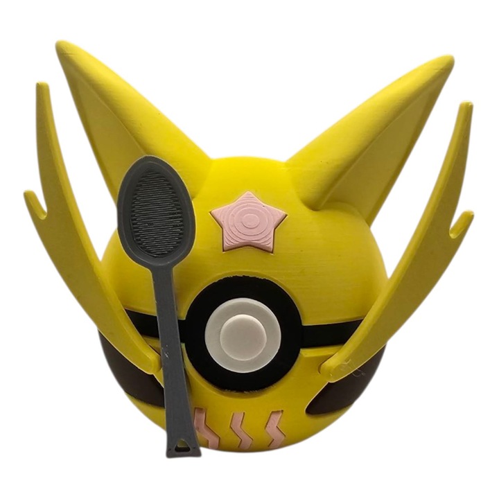 Фигурина Kadabra Ball, MoranQ, 7 см, вдъхновена от Pokemon, дизайн Pokeball