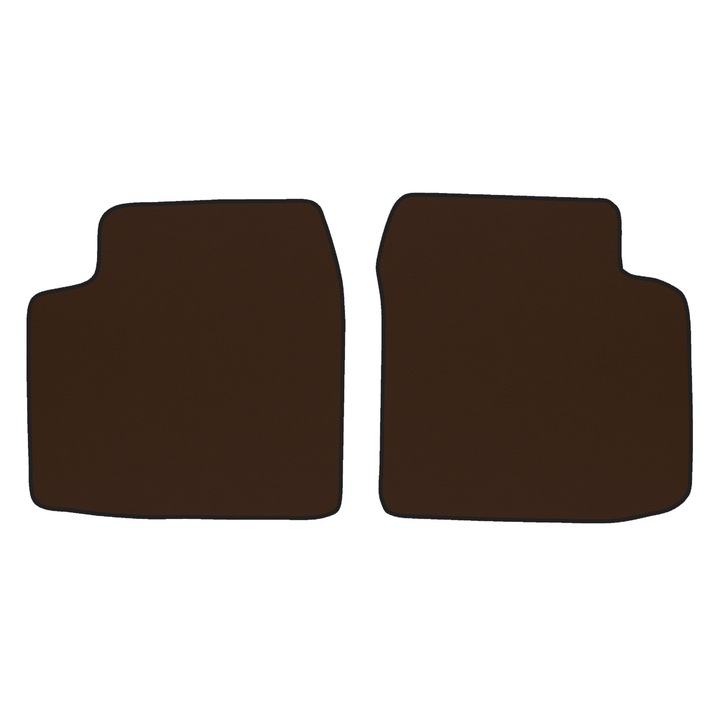 Covorașe podea spate F-CORE ECO-PIELE S, maro, pentru Daihatsu Cuore II, 04.07-, set