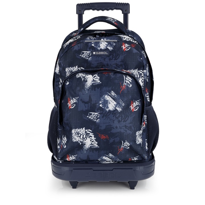 Rucsac cu roți Gabol Dash, Un compartiment, 34 x 46 x 20 cm, Multicolor