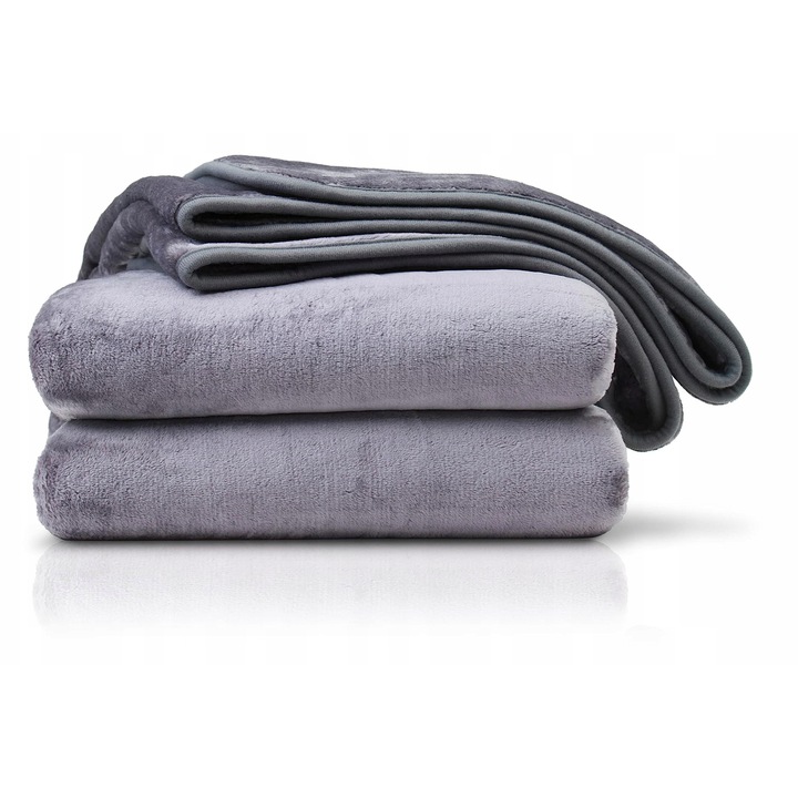 Патура Гозе, 180x220см, антрацит, от микрофибър, 100% полиестер, луксозен дизайн