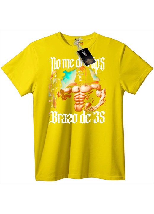 Póló Izmos Smink Kaszás, Sárga, M