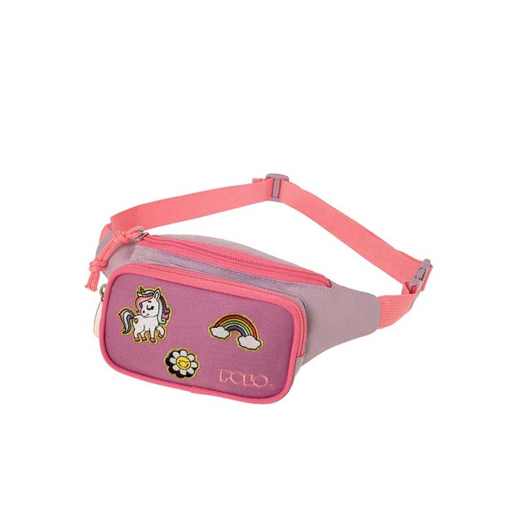 Geanta dama POLO, set, 0.5L, 13x24x10cm, lila cu tematica