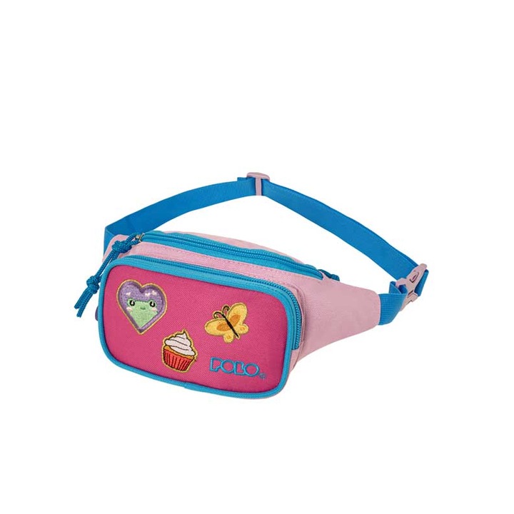 Borseta POLO, Kiddo, roz, 0.5L, 13x24x10cm