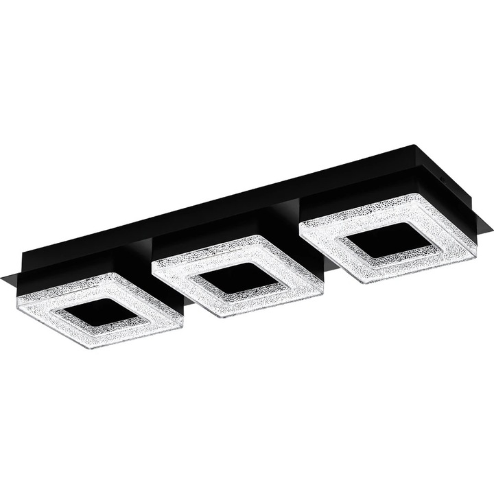 EGLO Fradelo mennyezeti lámpa, LED, 3x3.5W, 1200lm, fekete