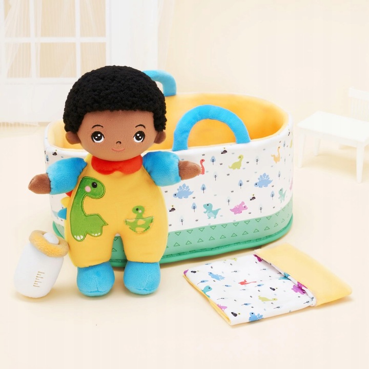 Lala baba 25 cm táskával és kiegészítőkkel, dinoszaurusz modell