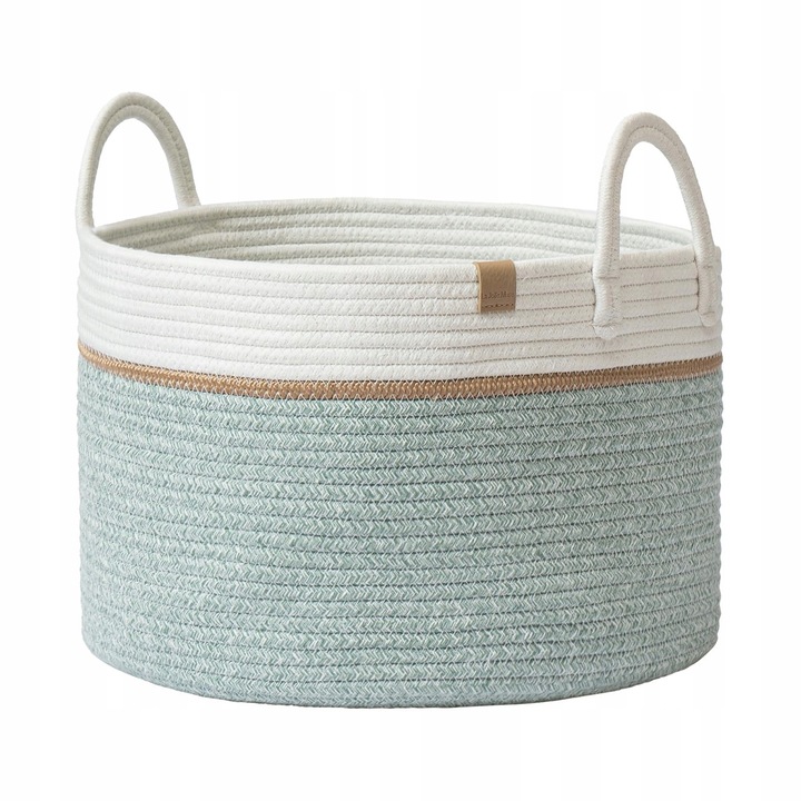 Cos Bumbac La Jolie Muse 32L, Efeugrun, 40x25cm, pentru rufe si jucarii