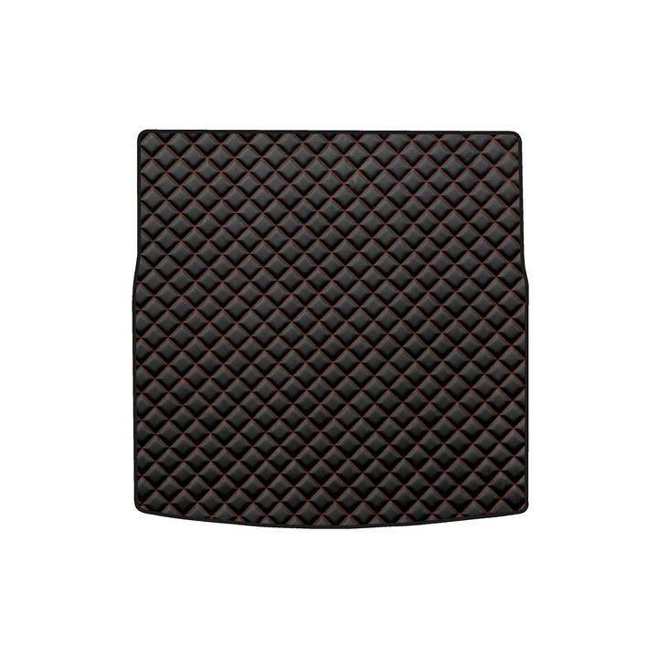 Covoraș portbagaj F-CORE ECO-PIELE Q, negru/roșu, 100% piele ecologică, 10mm spumă poliuretanică