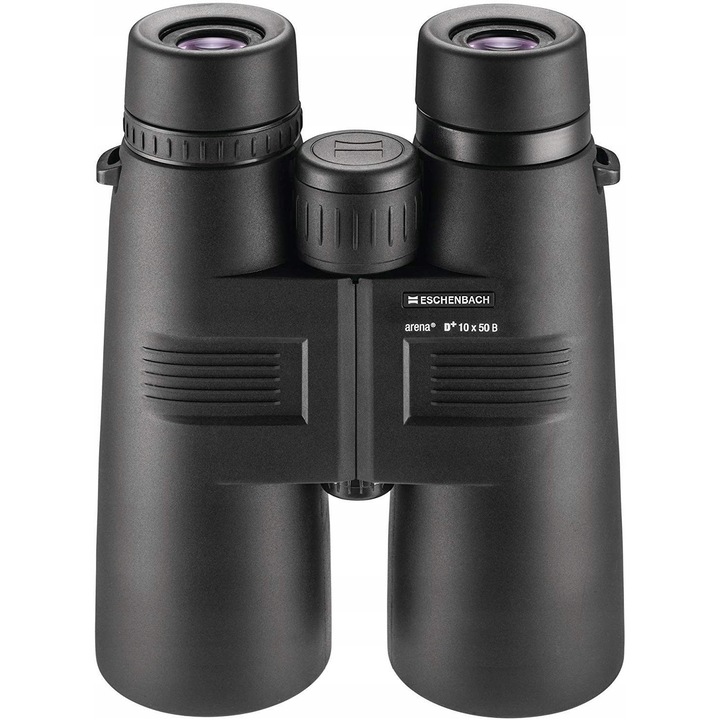Бинокъл Eschenbach arena D+ 10x50, черен, размери 172x146x60мм, тегло 740гр, водоустойчив
