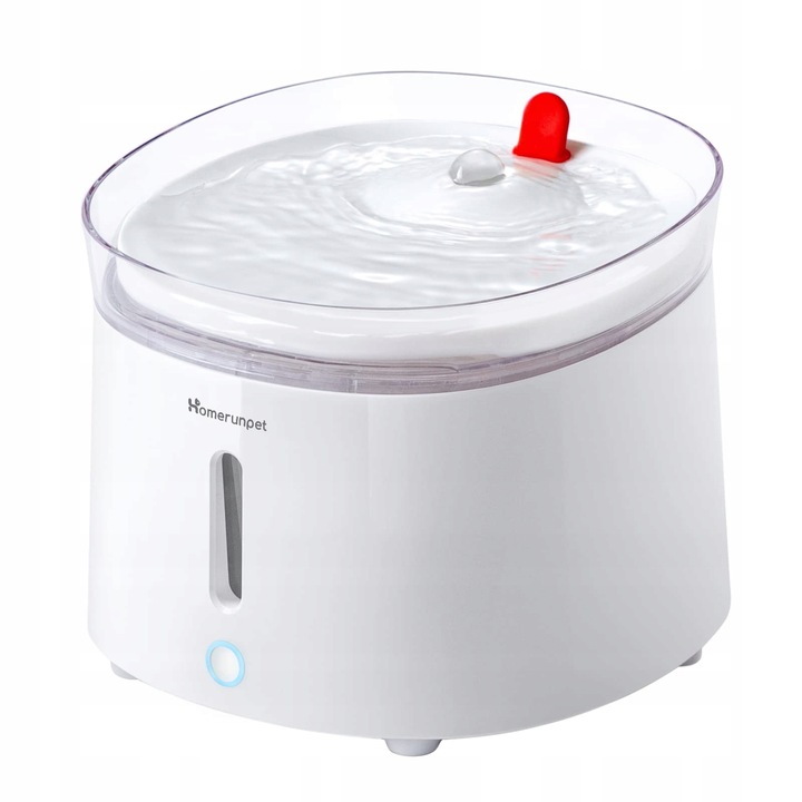 Fontana pentru pisici si caini, homeRunPet, 2L, ceramica, fara fir, silentioasa