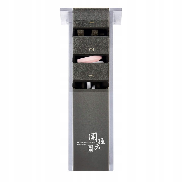 Ascutitoare KAI diamentata si ceramica pentru cutite, 13,8x5,1x5,7cm, pentru lame unilaterale