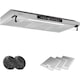 Hota de Bucatarie KB ELEMENTS 90cm - Putere 650 m³/h, Motor Dublu, Control Touch si Gesturi, Recirculare, Iluminare LED, Clasa A, Design Argintiu