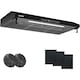 Hota de Bucatarie KB ELEMENTS 90cm - Putere 650 m³/h, Motor Dublu, Control Touch si Gesturi, Recirculare, Iluminare LED, Clasa A, Design Negru