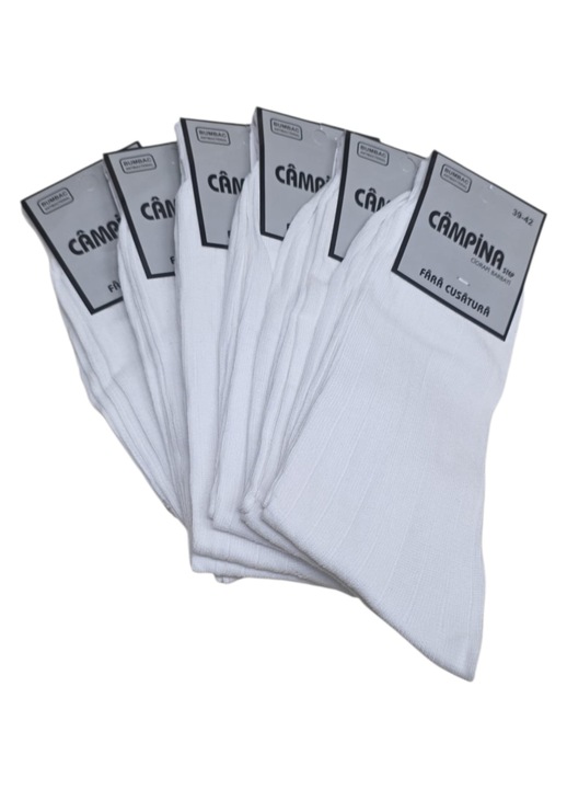 campina Set 6 piese sosete barbatesti din bumbac, fara cusatura, textura reiata marimea 39-42 43-46