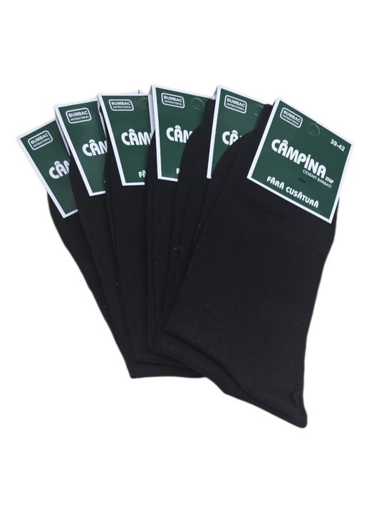 campina Set 6 piese sosete barbatesti din bumbac, fara cusatura marimea 39-42 43-46