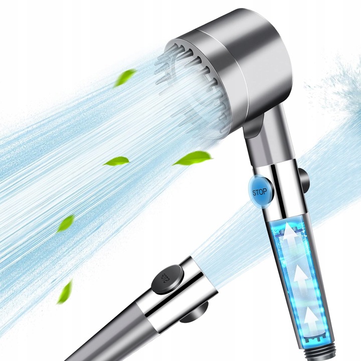 Dus cu filtru, inalta presiune, 3+1 moduri, economisire apa, multicolor