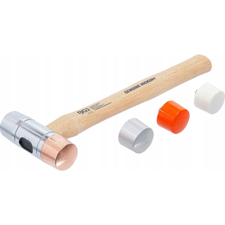 Ciocan cu cap schimbabil BGS, 5 capete, 35mm, 305mm, hickory