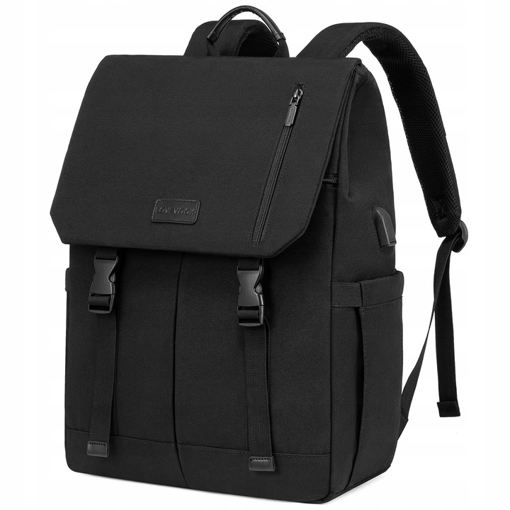Rucsac laptop dama, LOVEVOOK, 17,3 inch, impermeabil, negru, 32x15,5x47cm