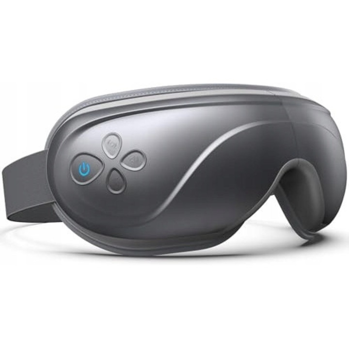 Масажор за очи Eyeris 2, RENPHO, с топлина, вибрации, компресия, Bluetooth, преносим, 1500mAh