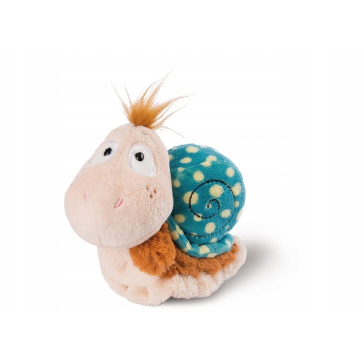 Jucarie de plus Nici, slimac, 17x10x13cm, colorat, pentru copii de 12 luni si mai mari