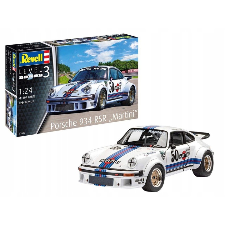 Automodel de construit Revell, Porsche 934 RSR Martini 1:24