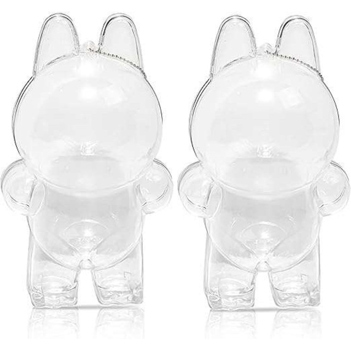 Átlátszó, függeszthető műanyag védődoboz maszkokhoz, 2 darab