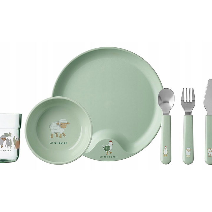 Mepal 6 részes gyerek étkészlet, BPA-mentes