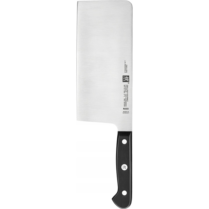 Cutit de bucatarie Zwilling Gourmet, 18 cm, otel inoxidabil, maner ergonomic, negru, set