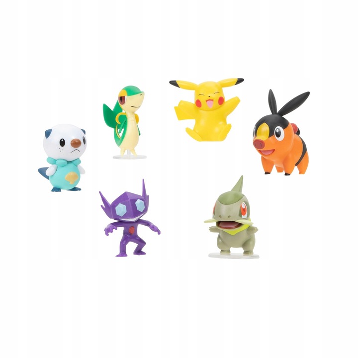 Figurine Pokemon set 6 bucati, 5cm, diverse tipuri, detalii autentice