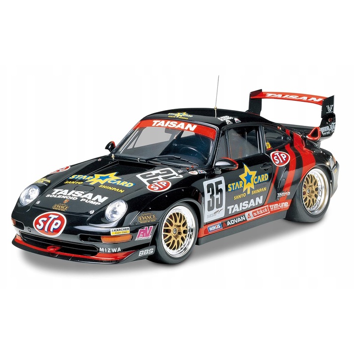 Model de automobil Tamiya Porsche Taisan Starcard 911GT2 1995, 35,51x20,4x6,5cm, set de montaj