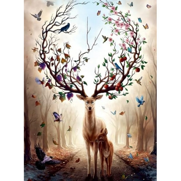 Puzzle Ravensburger Tajemniczy Jelen 500 elemente 49,30x36,20cm