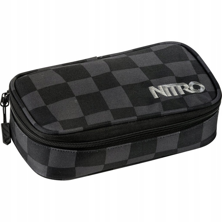 Etui XL Nitro plan de lectii, negru, 21x10x6,5cm, set