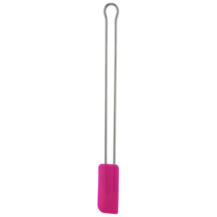 Spatula de silicon 26cm, roz, pentru gatit si coacere, set