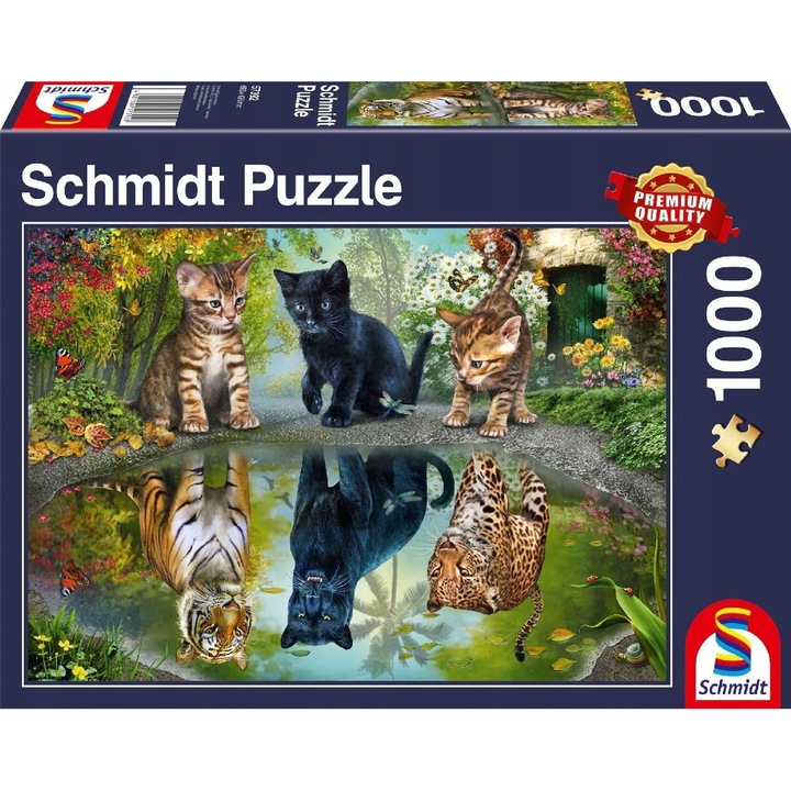 Puzzle 1000 elemente, Schmidt Spiele, Koty, 69,3x49,3cm, recomandat de la 12 ani