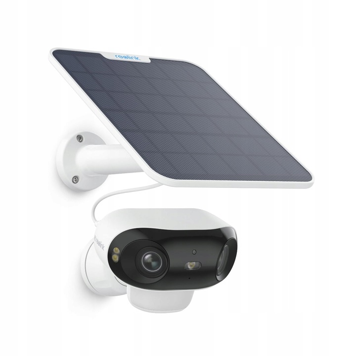 Camera de supraveghere Reolink Argus 4, 4K, 8MP, WiFi, nocturna color, set cu panou solar, IP66