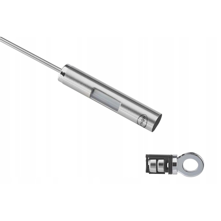 Termometru gourmet Rosle, digital, iluminat, 21,5cm, argintiu, -40°C la +200°C