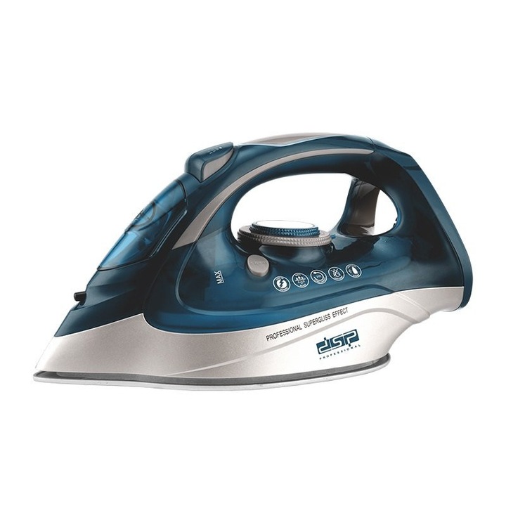 Fier de calcat cu abur DSP KD1133, ceramica, 2200W, 300ml, 24,2x13cm, set