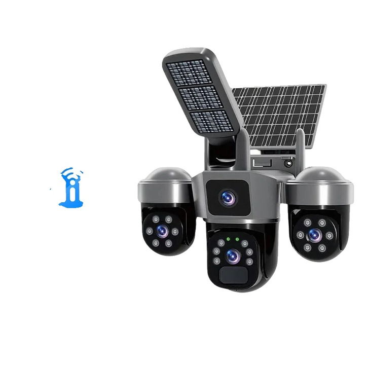 Camera de supraveghere, 9MP, conectivitate WiFi, exterior, fara card, priza EU