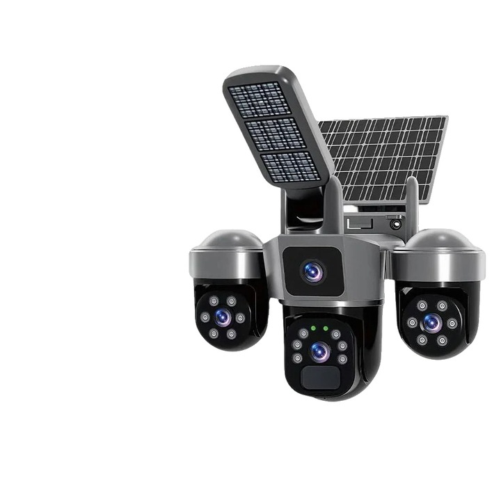 Camera de supraveghere, 9MP, conectivitate WiFi, exterior, 4G fara card, priza EU