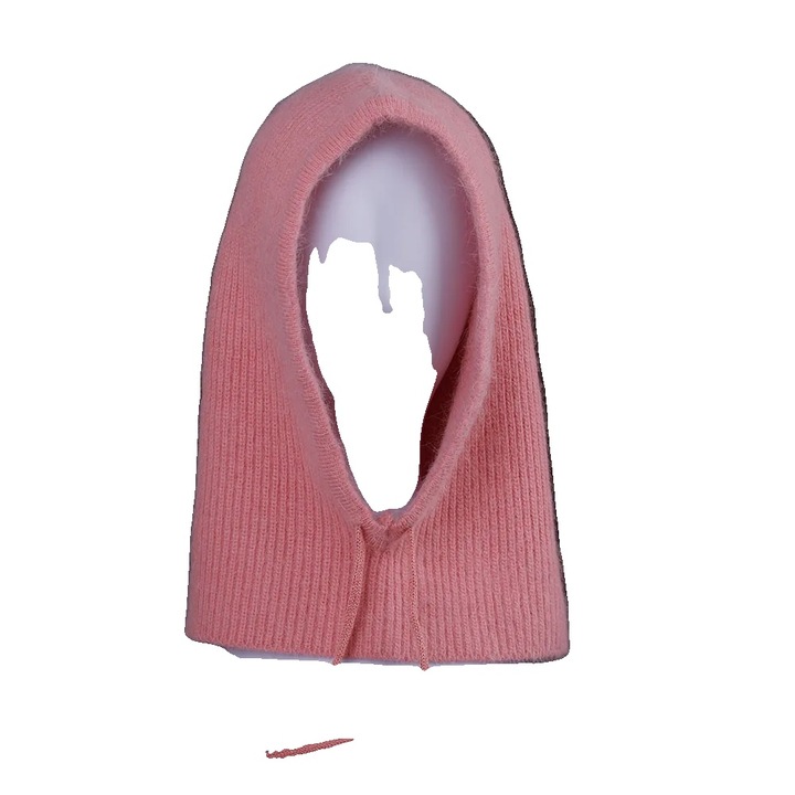 Унисекс шапка, заешка кожа, ежедневен стил, оранжево-розова, 54см-62см