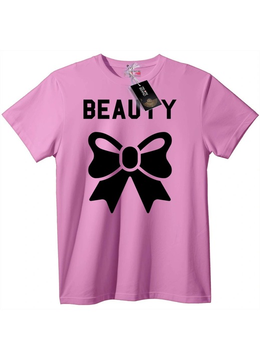 Tricou Frumoasă Panglică, Roz Crem