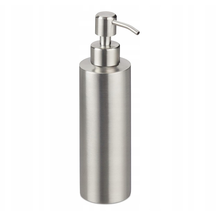 Dispenser de sapun, Relaxdays, 300 ml, inox, 5,5x7x21cm
