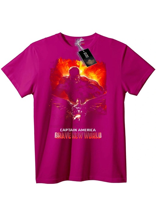 Tricou Căpitanul America Brave New World, Lillac, 2XL