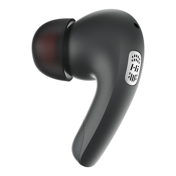 Casti wireless HiFuture Sonic Core, TWS, Anulare activa a zgomotului (ANC), Apeluri clare cu 4 Microfoane, BT 5.4, Baterie 30h, Blue