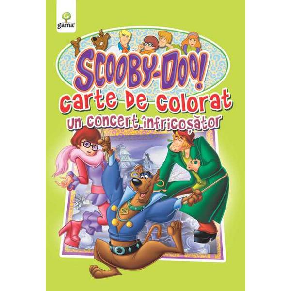Scooby-Doo! Un concert infricosator - Carte de colorat