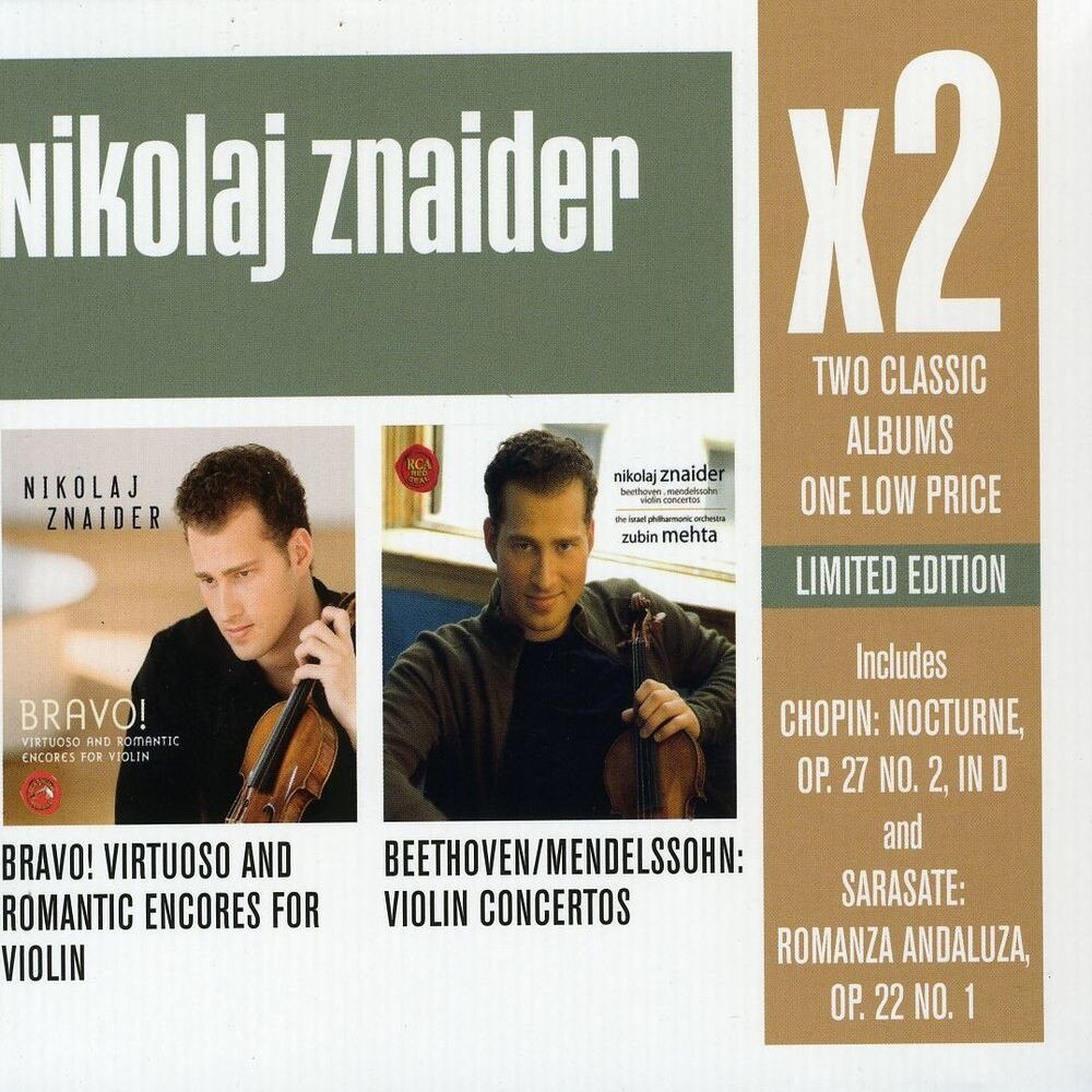 Nikolaj Znaider, Daniel Gortler-X2: Virtuoso and Romatic Encores for Violin+ Violin Concertos-Chopin, Beethoven, Mendelssohn-2CD