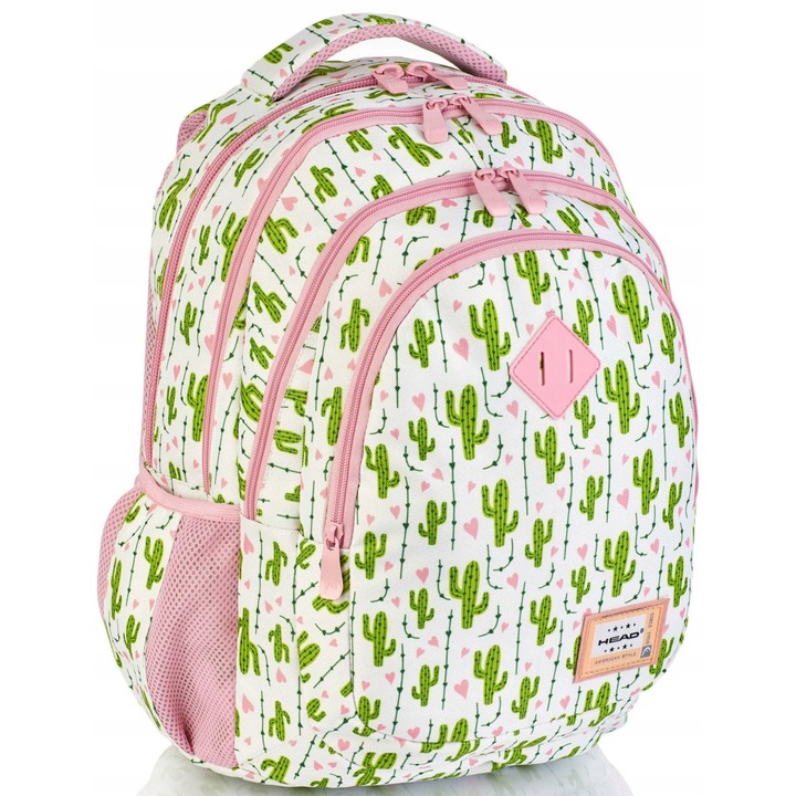 Iskolatáska Head Astra, 4 rekeszes, 2 külső zseb, 45x31x19cm, többszínű