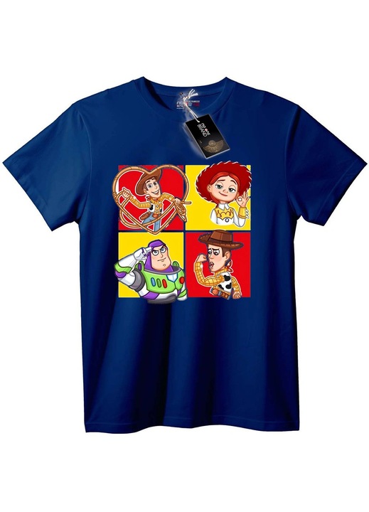Tricou cu personaje din Toy Story, Bleumarin