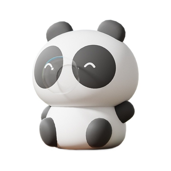 Interaktív panda, 8.5x6.5x6cm, lassú visszatérő mechanizmus