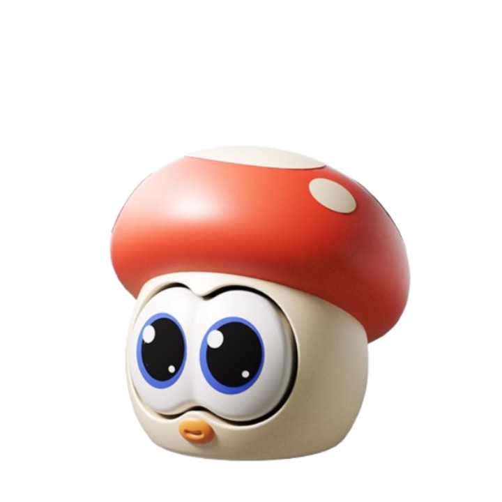 Jucarie interactiva pentru copii, forma de ciuperca, 6x6x8cm, set